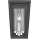 Mercer 1 Light 6 inch Matte Black Wall Sconce Wall Light